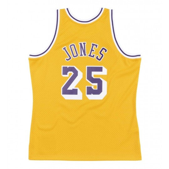 Los Angeles Lakers Eddie Jones 25 JAUNE