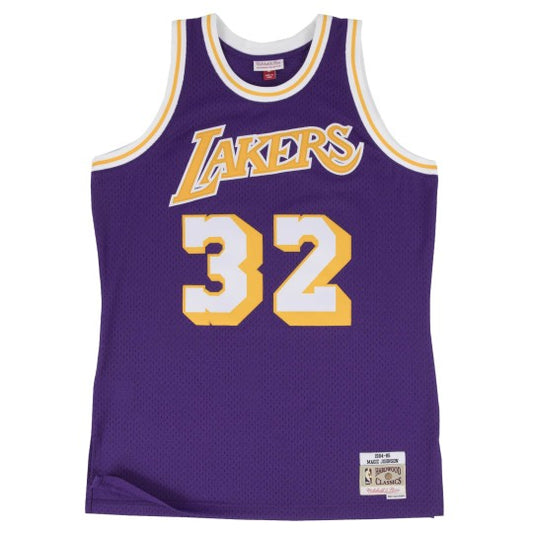 Los Angeles Lakers Magic Johnson 32 VIOLET