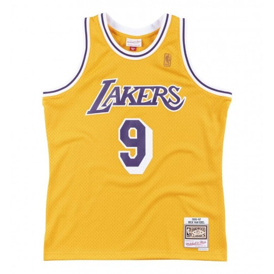 Los Angeles Lakers NICK VAN EXEL JAUNE 9